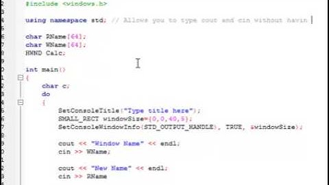 C++ Window rename/hide/show console