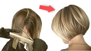 How to cut a Bob haircut To lengthen! Bob Caret haircut for lengthening! Step by step!