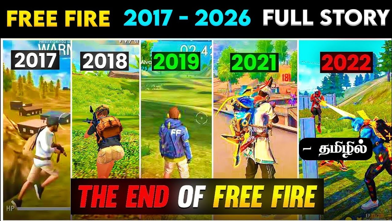 FREE FIRE STORY 2017 - 2026 🥺 SUCCESS STORY ❤️ EVOLUTION OF FREE FIRE | OLD FREE FIRE | PART - 1