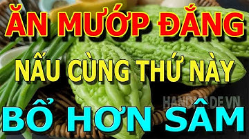 Bớt Cơm Đi, Buổi tối CỨ ĂN MƯỚP ĐẮNG nấu cùng THỨ Này Sẽ NGỦ NGON, GAN, THẬN SẠCH ĐỘC Khỏi XƯƠNG KHỚ