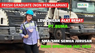 PT BUMA || Membuka Lowongan Operator 😍😍 Fresh Graduate Non Pengalaman - Lokal