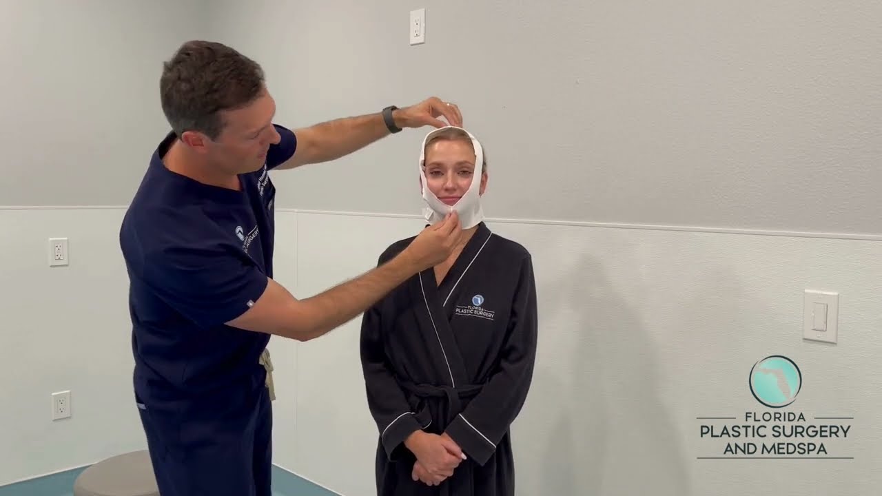 How to Put on Your Chin Liposuction Garment