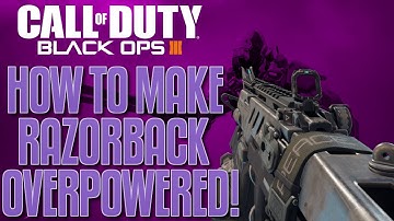 HOW TO MAKE "OVERPOWERED RAZORBACK"! "LEGENDARY RAZORBACK" w/Gem Camo (Black Ops 3 LIVE)