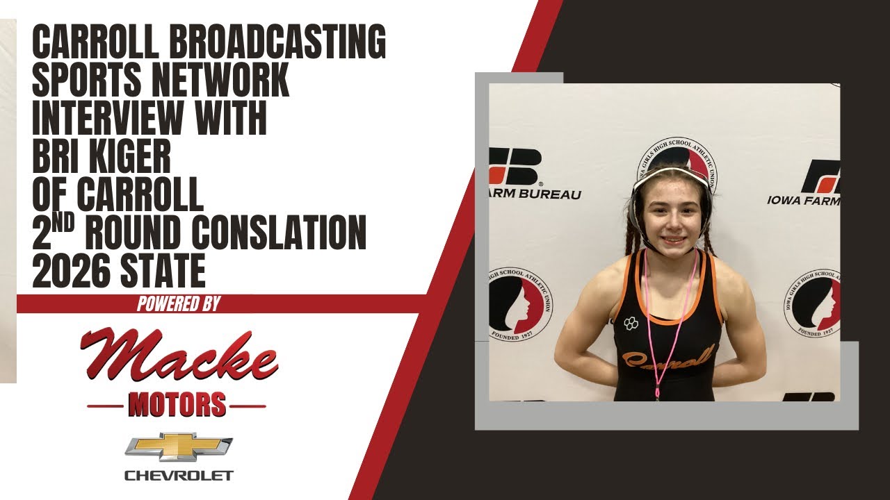 Carroll Broadcasting Sports Network interview with Bri Kiger of Carroll after 2nd Round cons State 