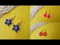 3 very simple and easy pearl earring design| handmade earring