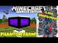 Minecraft Bedrock: PHANTOM EXP Farm Tutorial! 4,200 Membranes/Hour! MCPE Xbox PC