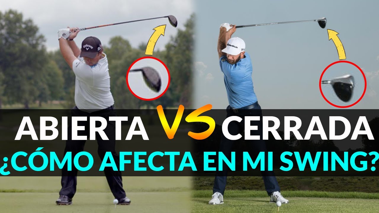 ♻️ Como CUADRAR el palo de golf con una CARA del palo Abierta o Cerrada en la SUBIDA