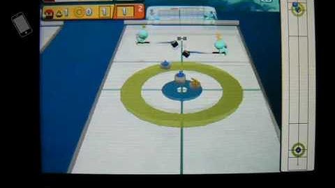Sonic aux JO d'Hiver - Curling (Sega)
