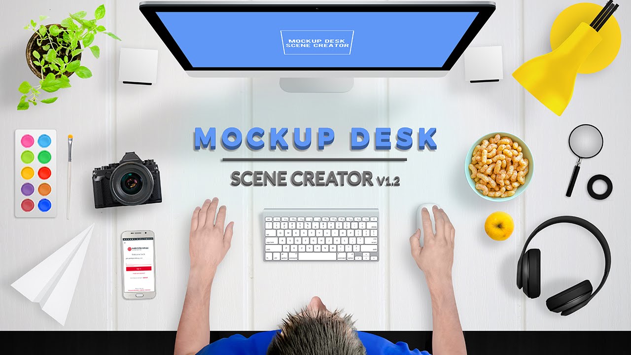 Download Mockup Desk Scene Creator - YouTube