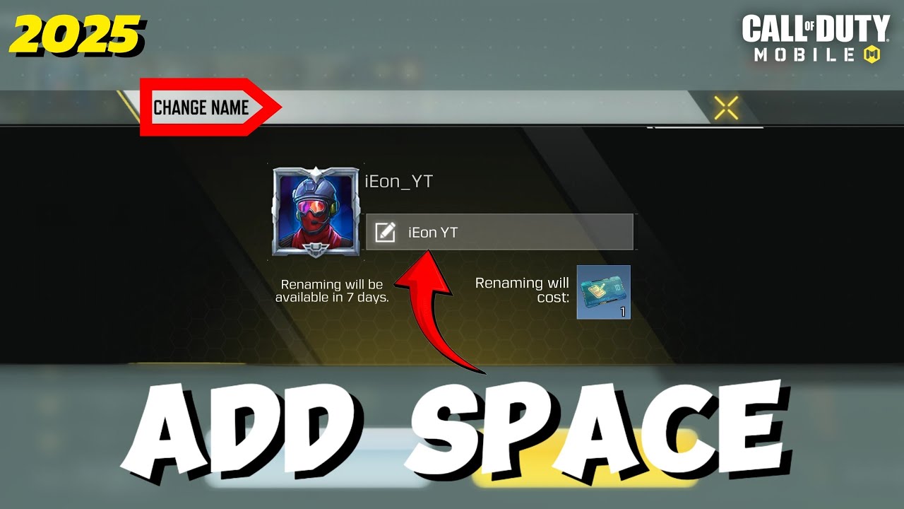 How to Change Name with SPACE in COD Mobile 😲