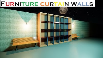 Parametric Furniture from Curtain walls = Revit Architecural Furniture