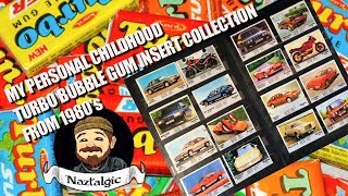 My 1980's Turbo Chewing Gum insert collection