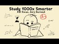 How to STUDY so FAST that it feels ILLEGAL- (Advanced Mode)