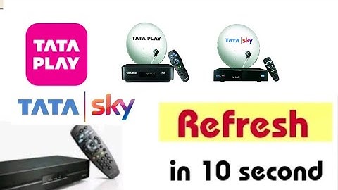 How to refresh tata play (tata sky) set top box