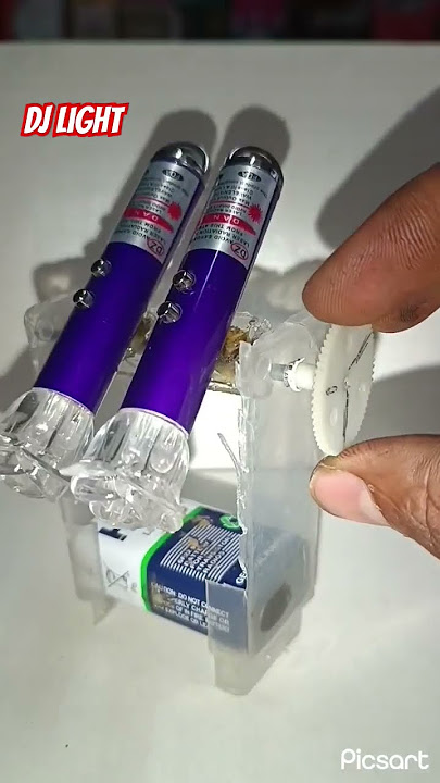 powerful DJ light/ battery/ Motors/ laser light/ switch#shortvideo