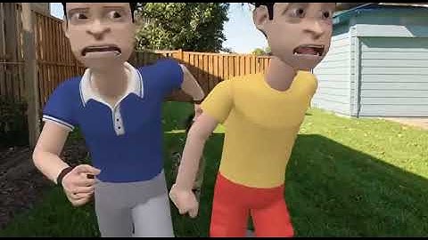 2 Stray Cat chasing us for told them to stop #plotagon #sora2 #ai 