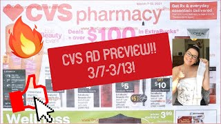 CVS AD PREVIEW  03/07 - 03/13/2021! LOTS OF SMALL DEALS! SPEND 30 GET 10!!