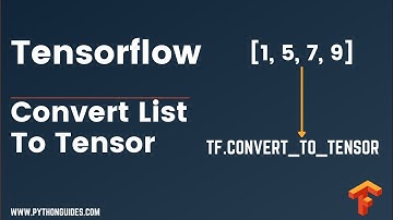 TensorFlow Convert List To Tensor in TensorFlow | tf.convert_to_tensor Function in TensorFlow