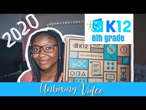 8TH GRADE K12 UNBOXING| FREE ACCREDITED PUBLIC ONLINE SCHOOL- NOT HOMESCHOOL