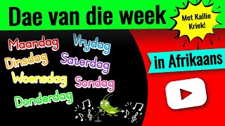 Dae van die week liedjie ▶ Leer dae van die week in Afrikaans!