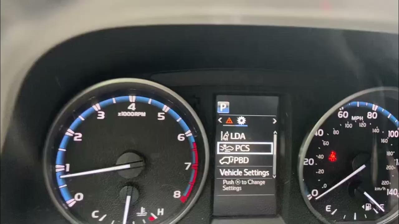 2017 Toyota RAV4 oil change reset maintenance message - YouTube