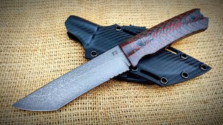 WOOTZ steel from an old rusty file. Making the best tactical knife