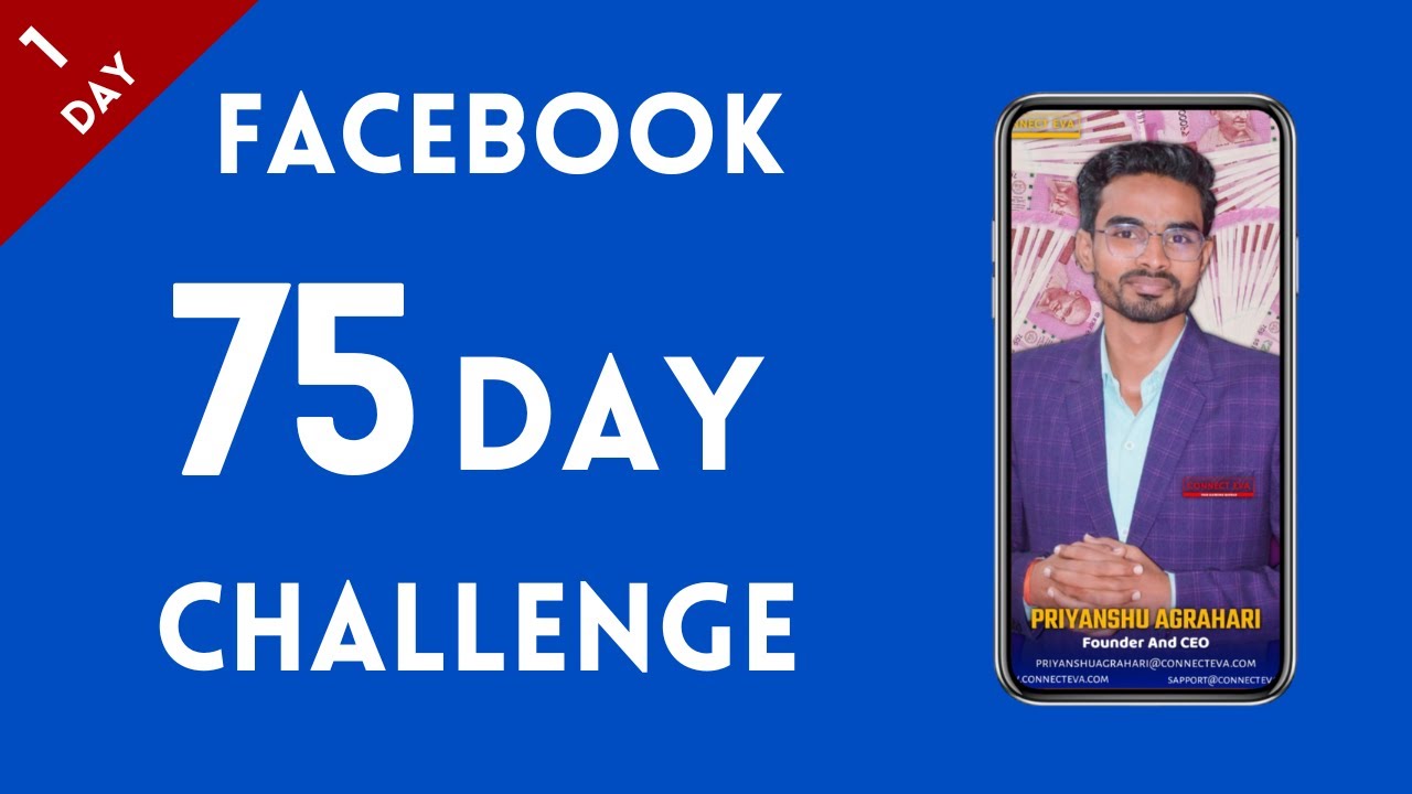how to create facebook page || 75 Days Challenge || 3 Laks / Months Day 1