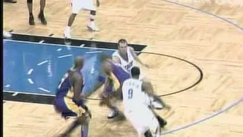 Kobe Bryant poster on Dwight Howard