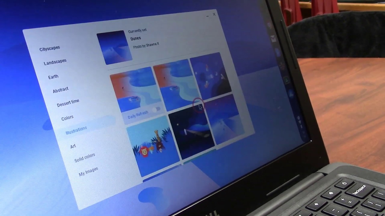 How To Change Your Wallpaper On A Chromebook Youtube