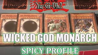 YUGIOH Wicked God Monarch deck profile with Egyptian God options