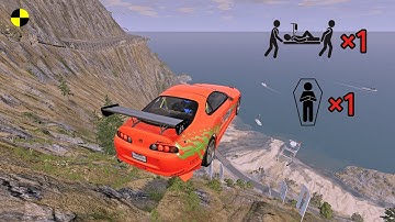 Realistic High-Speed Car Crashes in BeamNG.drive #82 | Ultra Detailed Crash Compilation