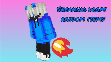 Minecraft but sneaking drops random items!/#minecraft