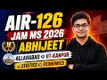 AIR-126 : JAM MS 2026 : Abhijeet | Allahabad to IIT-Kanpur | Statistics to Economics | MS@8810409392