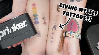 Giving Myself Tattoos | Prinker Tattoo Machine