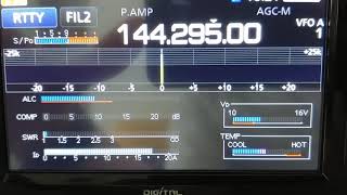 IC9700 heat test RTTY 2m 2 minutes key down