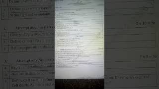 previous year question paper b.pharm 2 semester pathophysiology 2024-25