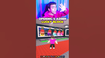 OPENING 5 ADMIN LUCKY BLOCK STEAL A BRAINROT 😱