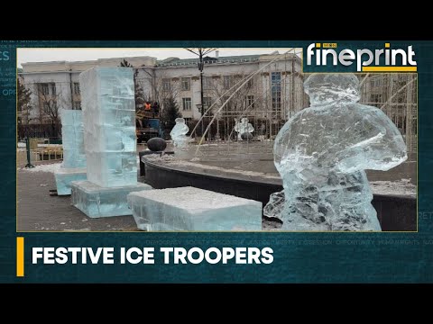 WION Fineprint | Russia puts up ice soldier sculptures in Siberia | International News | Top News