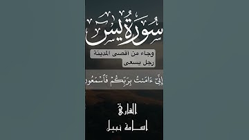 وجاء من أقصى المدينة رجل يسعى / سورة يس / اسامة نبيل