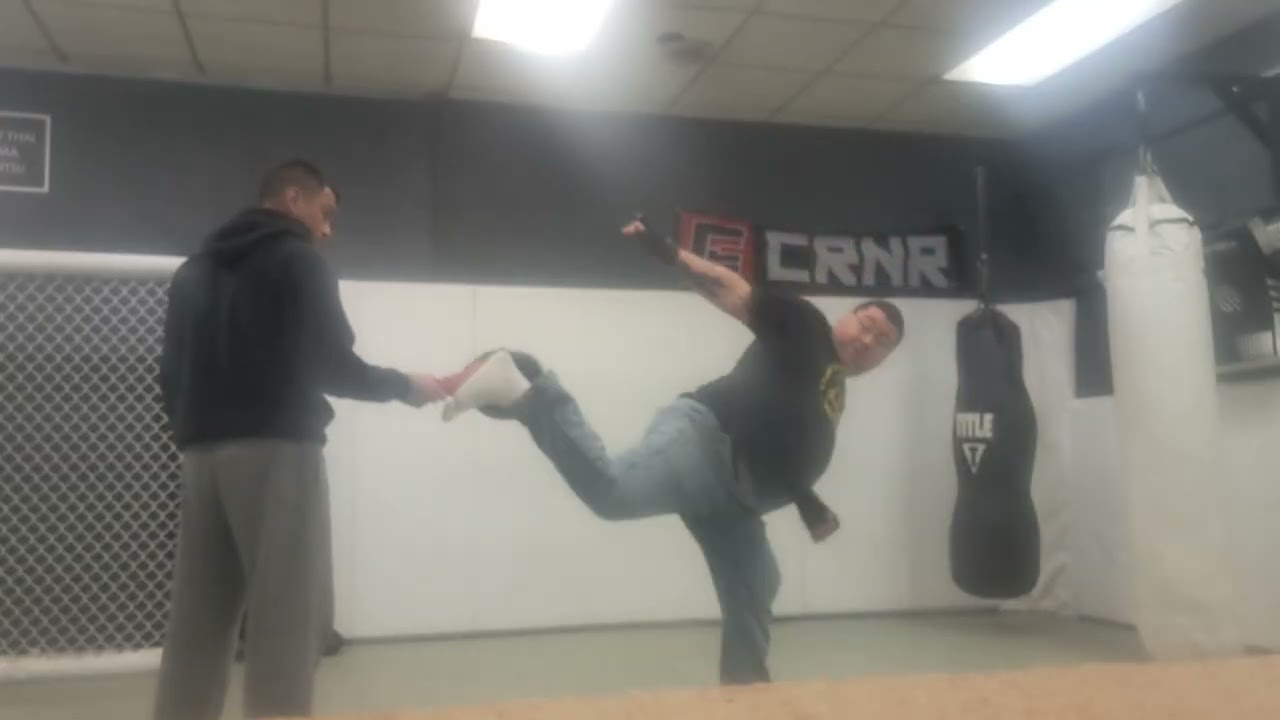 Sensi Don doing 720 kicks and 540 kicks.