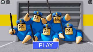 NEW UPDATE! BARRY'S FAMILY NEEDS HELP! a LOT OF BARRY COPS #Roblox #obby