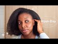 My Simple Wash Day Routine on Afro 4C Hair At Home