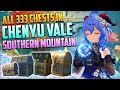 Chenyu vale complete 333 chest guide southern mountain  genshin impact 44