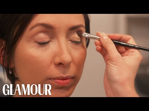 Berry Lips and Gold Eyes for a Romantic Makeup Look—Glamour’s Bad Hair Day Bonus