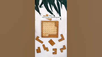 May 2✅ how to make puzzle 🧩 calendar #custompuzzle #calendarpuzzle #adventcalendar #woodenpuzzle