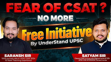 Free CSAT Batch for UPSC Prelims 2026 @UnderStandCSAT