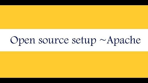 How to install open source #apache  centos 7