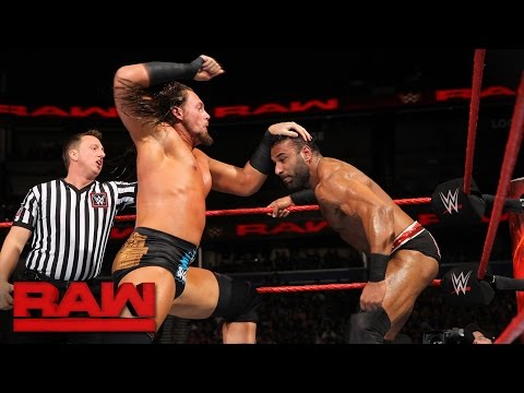 Big Cass vs. Rusev &amp; Jinder Mahal - 2-on-1 Handicap Match: Raw, Jan. 2, 2017