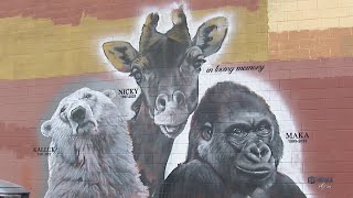 Local artist creates mural to honor legacy of recently lost San Diego Zoo animals | NBC 7 San Diego