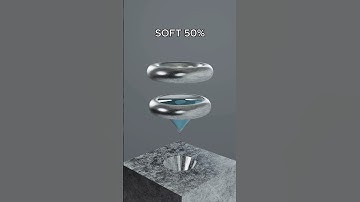 0% vs 100% 3D Cone Soft Body Simulation